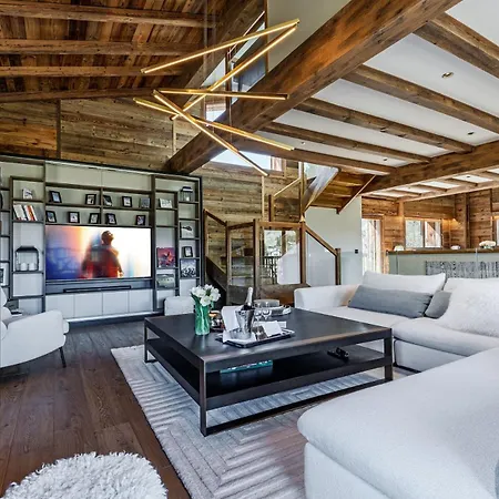 Luxury - Fireplace Heated Pool & Sauna Holiday home Megeve